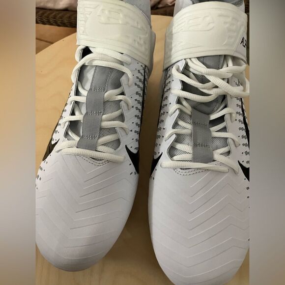 Nike Alpha Menace Pro 2 D White Football Detachable Cleats Mens 14 New